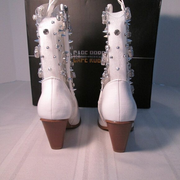 Cape Robbin Chriena White Jeweled Cowboy Boot Sz 5.5 NIB - Picture 8 of 10